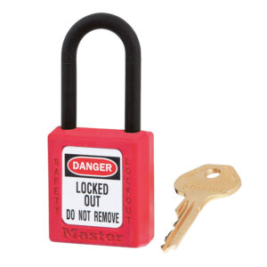 Master Lock Safety Padlock Dielectric Nylon Shackle 406 38mm