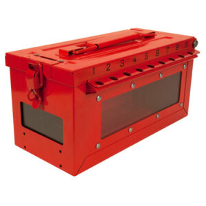 Master Lock Lockbox Portable with Window – S601 Red