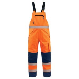 Bison Extreme Bib Trouser Orange/Navy or Orange Black 12005