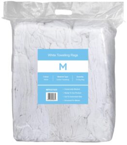 Rags White Towelling 10kg – Premium Absorbency