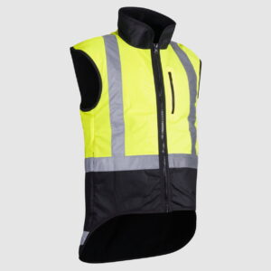 Styx Mill Oilskin Yellow Fur Lined Vest – Made in NZ