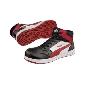 Puma Frontcourt Mid Cut Safety Shoe Black/Red