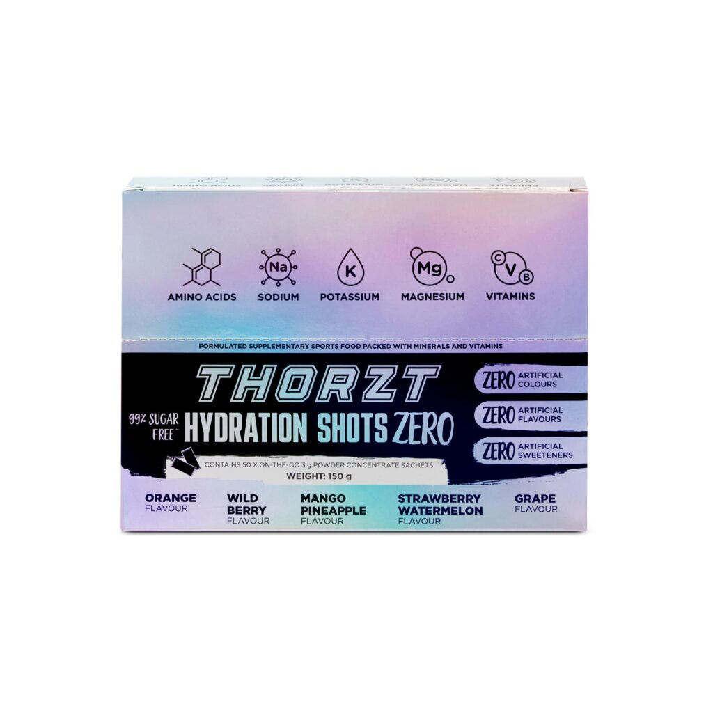Thorzt 99% Sugar Free Hydration Shot Zero Natural Mixed Flavours (50pk)