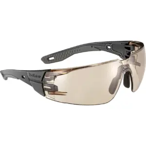 Bolle Rush+ 2.0 Safety Glasses Copper Lens and Black Temples