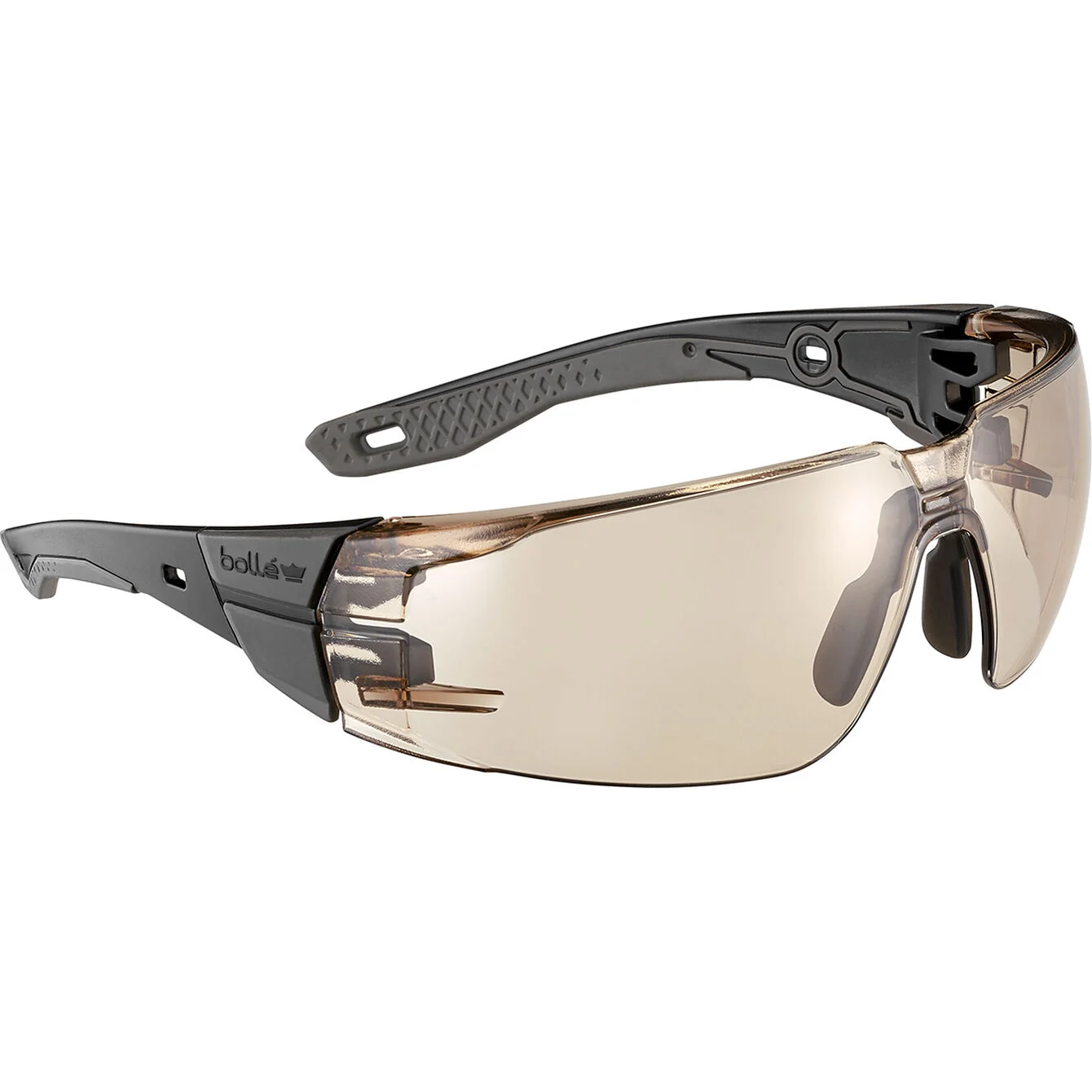 Bolle Rush+ 2.0 Safety Glasses Copper Lens and Black Temples