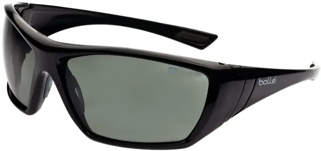 Bolle Hustler Polarised Grey/Green lens Platinum
