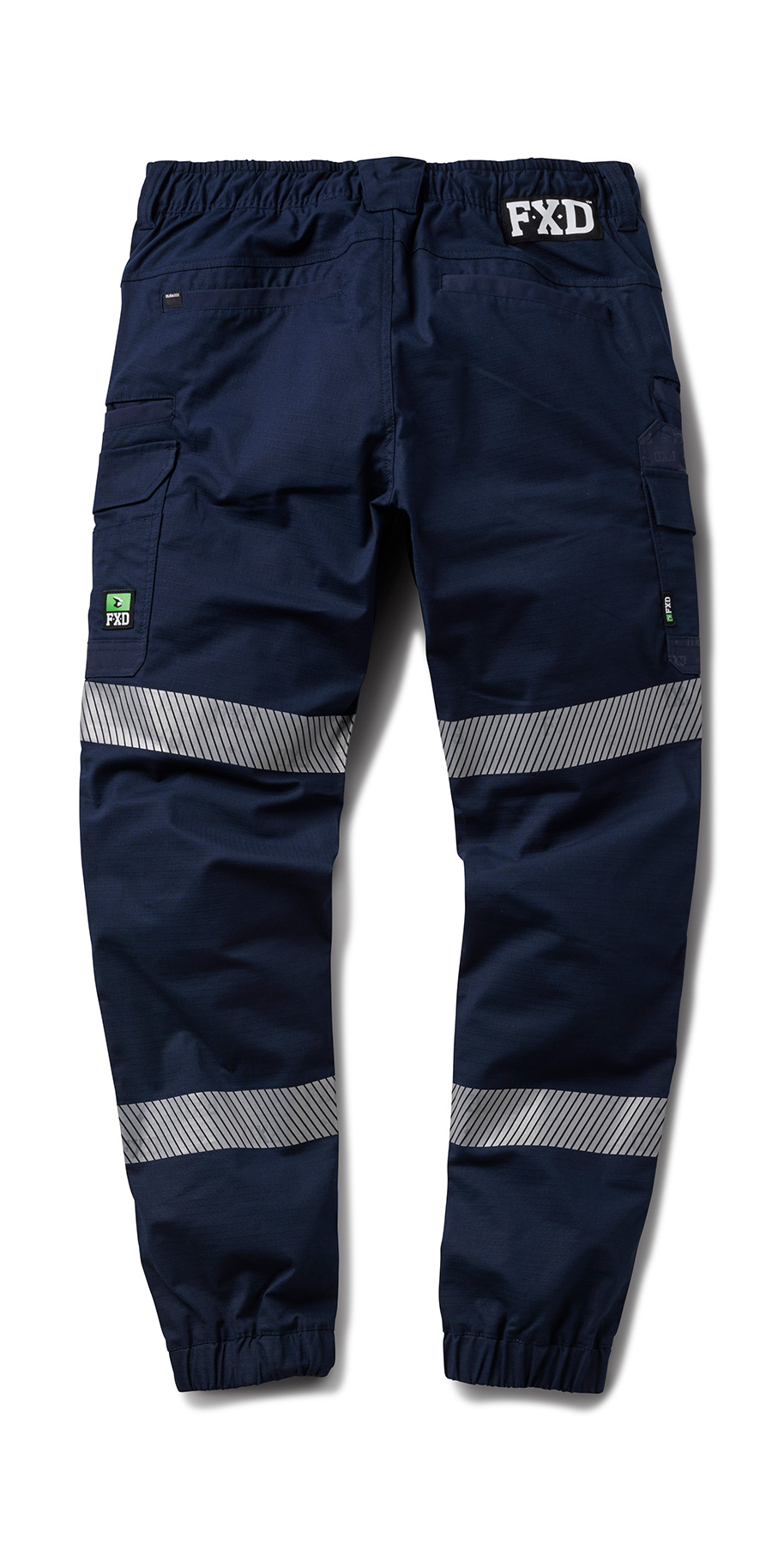 FXD WP-12CT Taped Pant Cuffed Elastic Waist Stretch Ripstop Navy - Image 2