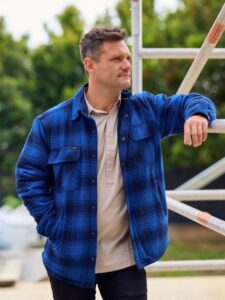 Bisley Zip Shacket with Sherpa Lining Blue or Charcoal Check