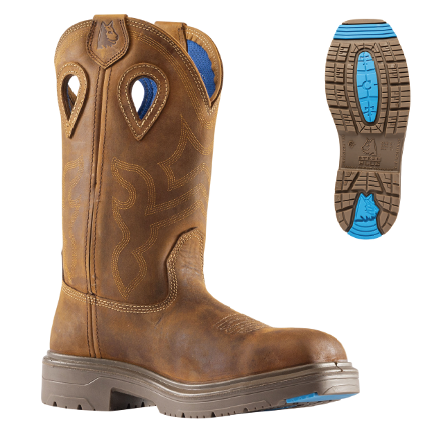 Steel Blue Blue Heeler Safety Boot