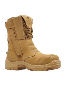 KingGee Xtreme Guard Bennu Pro 9 Work Boot  Zip Side Wheat