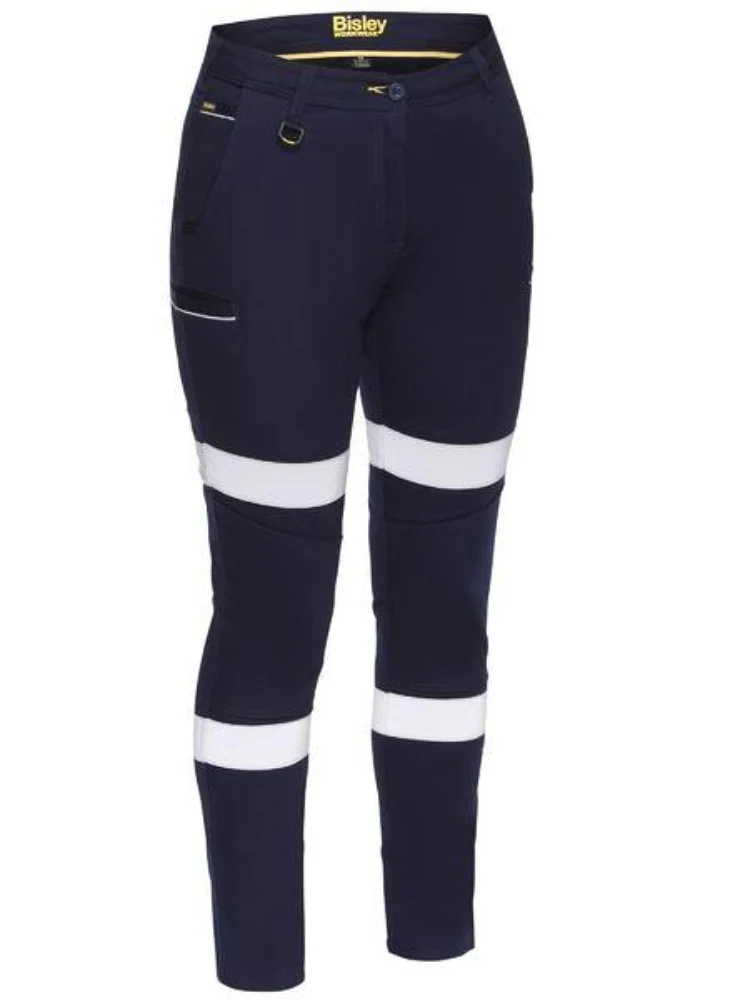 Bisley Womens Taped Mid Rise Stretch Cotton Pants - Image 7