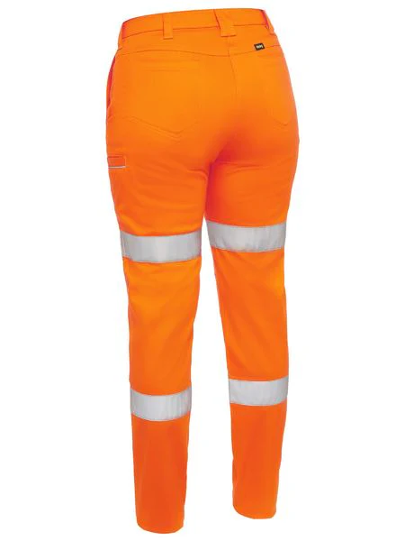 Bisley Womens Taped Mid Rise Stretch Cotton Pants - Image 5