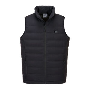 Ultrasonic Heated Vest Tunnel Bodywarmer Black