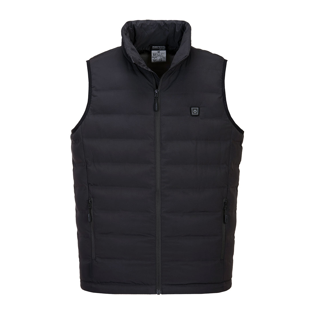 Ultrasonic Heated Vest Tunnel Bodywarmer Black