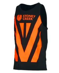 Stoney Creek Loud and Proud Singlet Black/Orange