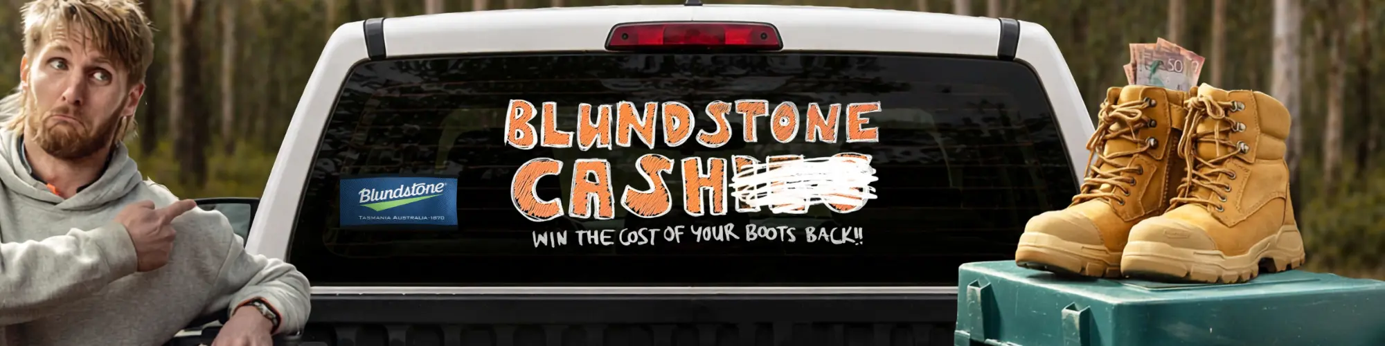 blundstone cashier promo home banner