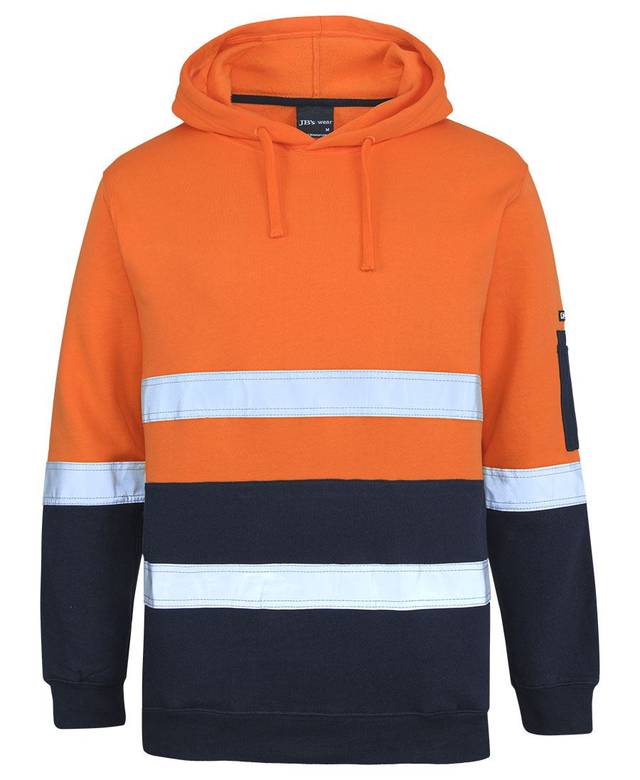 JB's 310 Cotton Pullover Fleece Hoodie D/N Orange/Navy