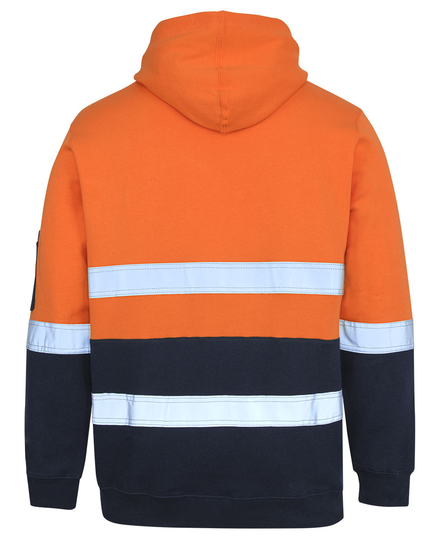 JB's 310 Cotton Pullover Hoodie D/N Orange/Navy - Image 2